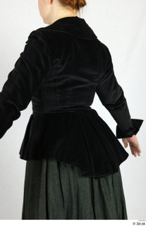  Photos Woman in Historical Dress 60 19th century Historical clothing black jacket upper body 0005.jpg